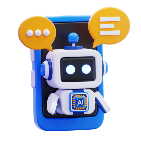 Du hast einen Chatbot  3D Icon