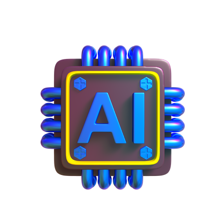 KI-Chip  3D Icon