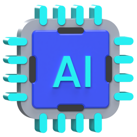 KI-Chip  3D Icon