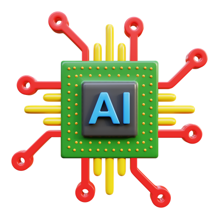 KI-Chip  3D Icon