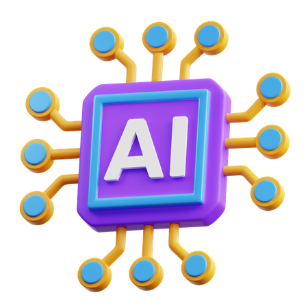 KI-Chip  3D Icon