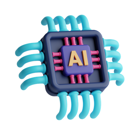 KI-Chip  3D Icon