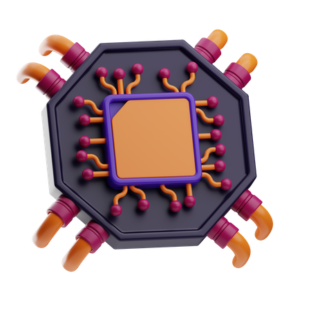 KI-Chip  3D Icon