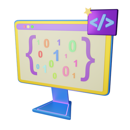 KI-Codierung  3D Icon