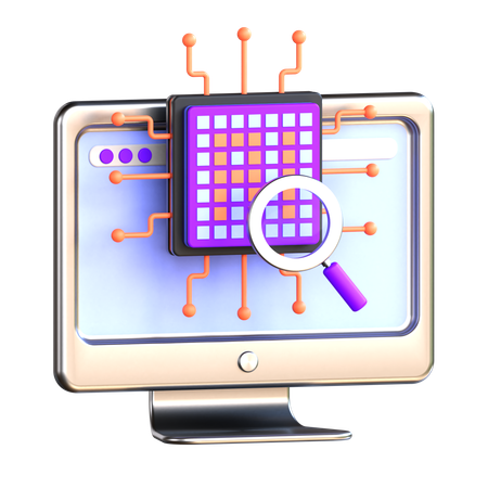 KI-Forschung  3D Icon