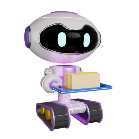 KI-Lieferroboter  3D Icon