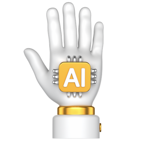 KI menschliche Hand  3D Icon