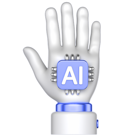 KI menschliche Hand  3D Icon