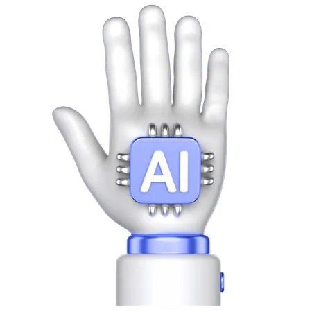 KI menschliche Hand  3D Icon