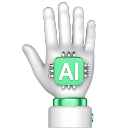KI menschliche Hand  3D Icon