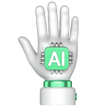 KI menschliche Hand  3D Icon
