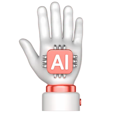 KI menschliche Hand  3D Icon