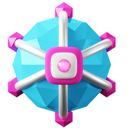 KI-Netzwerk  3D Icon