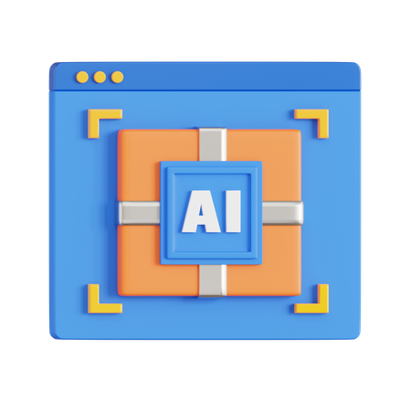 KI-Objekterkennung  3D Icon