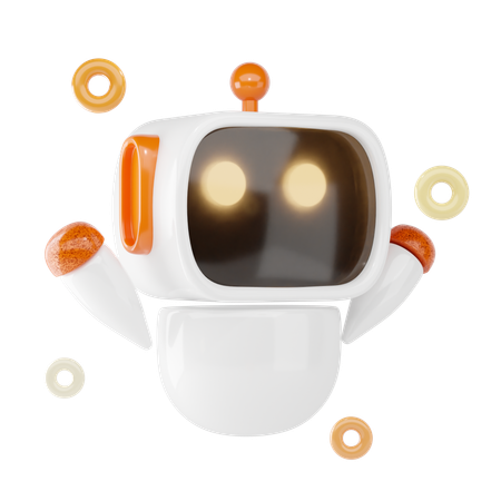 Du hast einen Roboter  3D Icon