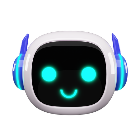 Roboter-KI  3D Icon