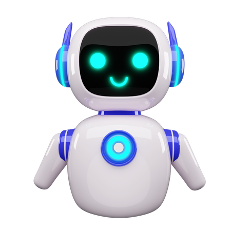 Roboter-KI  3D Icon