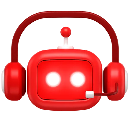 KI-Roboter-Unterstützung  3D Icon