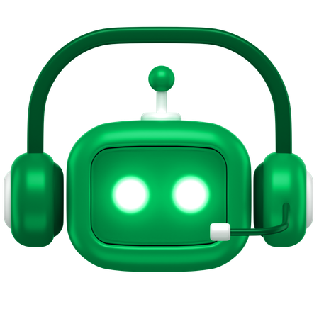 KI-Roboter-Unterstützung  3D Icon