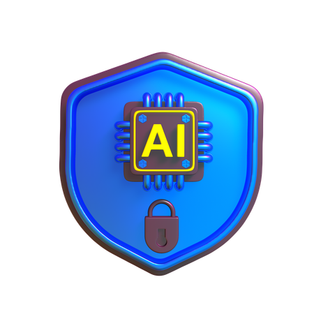 KI-Schild  3D Icon
