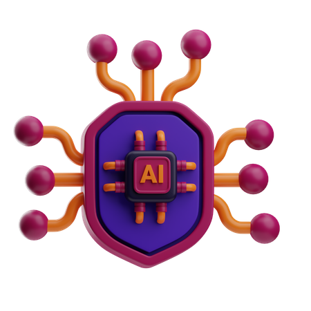 KI-Schild  3D Icon