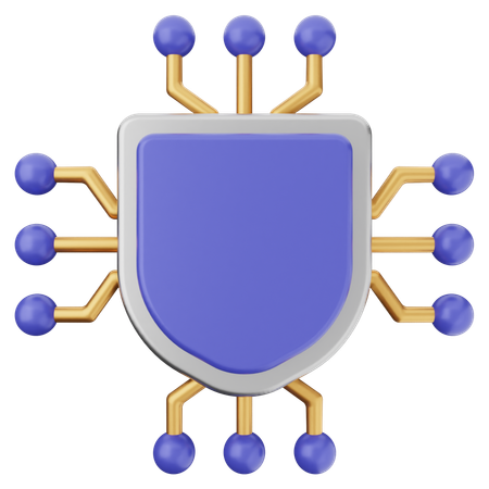 KI-Schildschutz  3D Icon