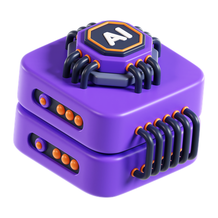 KI-Server  3D Icon