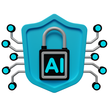 KI-Sicherheit  3D Icon