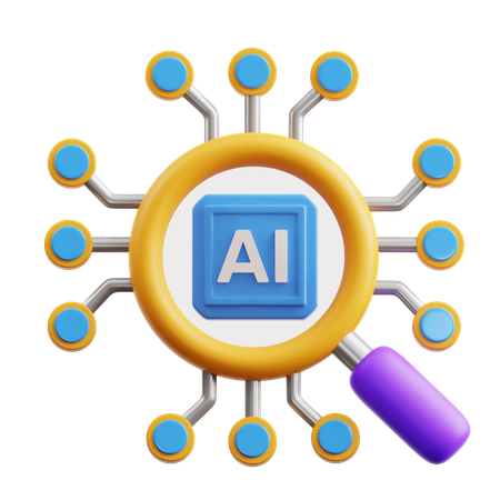 KI-Suche  3D Icon
