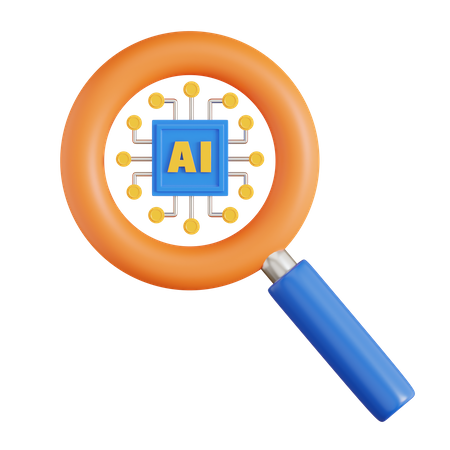 KI-Suche  3D Icon