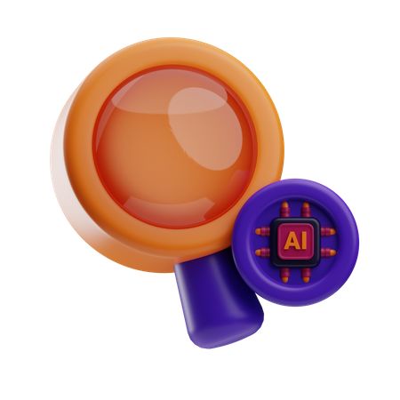 KI-Suche  3D Icon