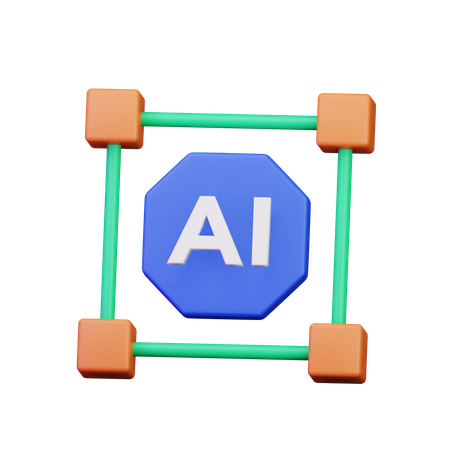 KI-Verbindung  3D Icon
