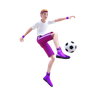 3d kick ball emoji