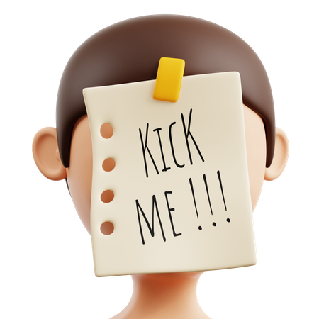 Kick Me On The Face  3D Icon