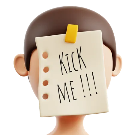 Kick Me On The Face  3D Icon