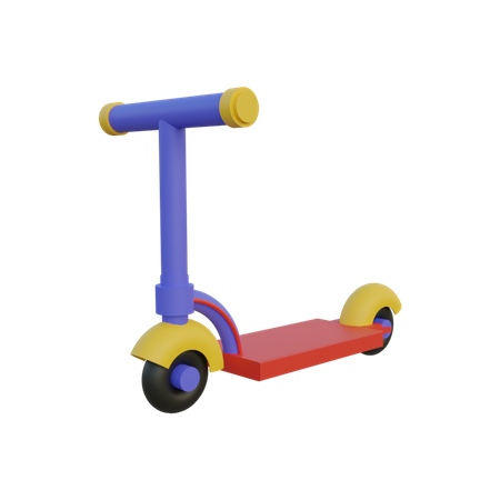 Kick Scooter  3D Illustration