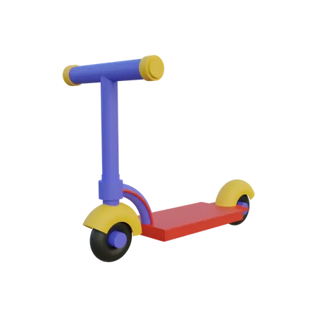 Kick Scooter  3D Illustration