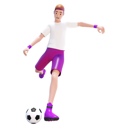 Kicking Ball  3D Icon
