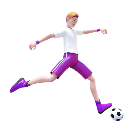Kicking Ball  3D Icon