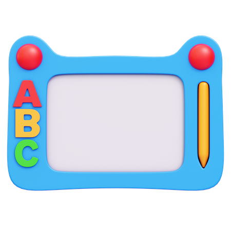 Kid Drawing Board  3D Icon