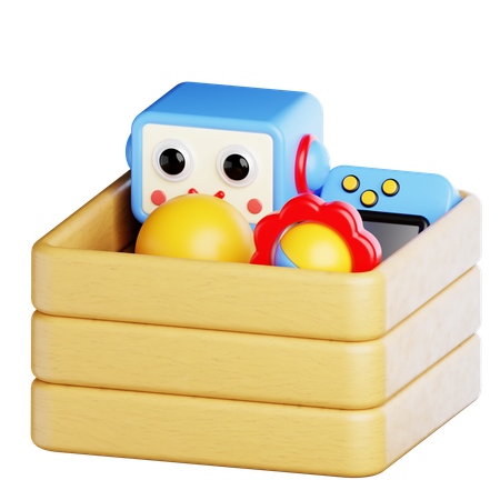 Kid Toys Box  3D Icon