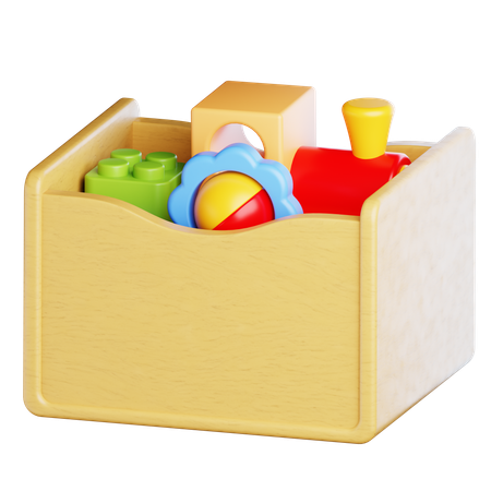 Kid Toys Box  3D Icon
