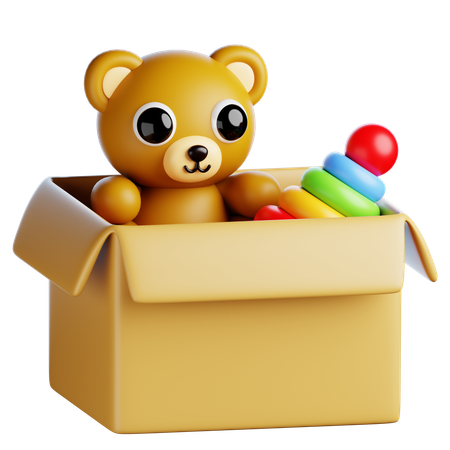Kid Toys Box  3D Icon