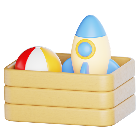 Kid Toys Box  3D Icon