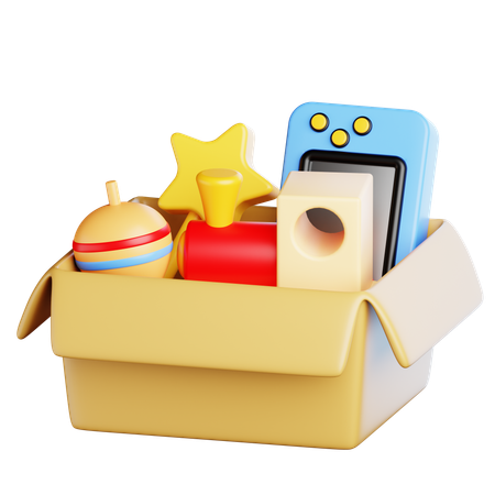 Kid Toys Box  3D Icon