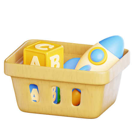 Kid Toys Box  3D Icon