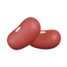 kidney bean 3d illustration
