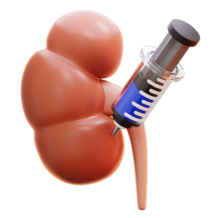 Kidney medicine injection  3D Icon