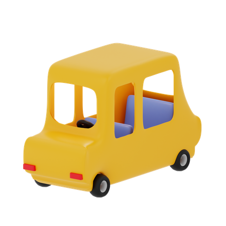 Kids Car  3D Icon
