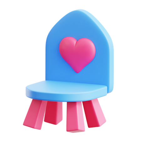 Kids Chair  3D Icon